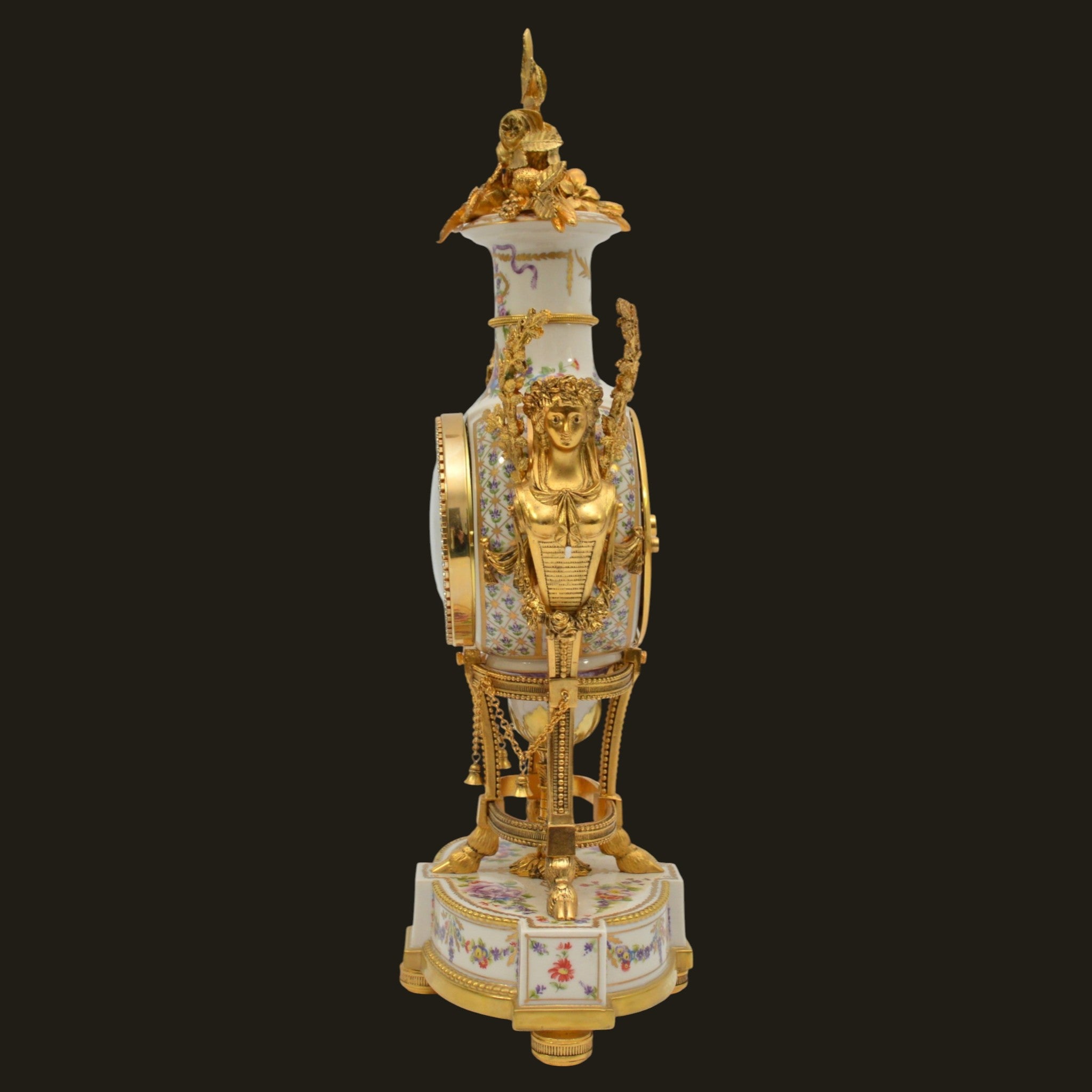 Mantel Clock, V&A, Marie Antoinette, Porcelain & Ormolu