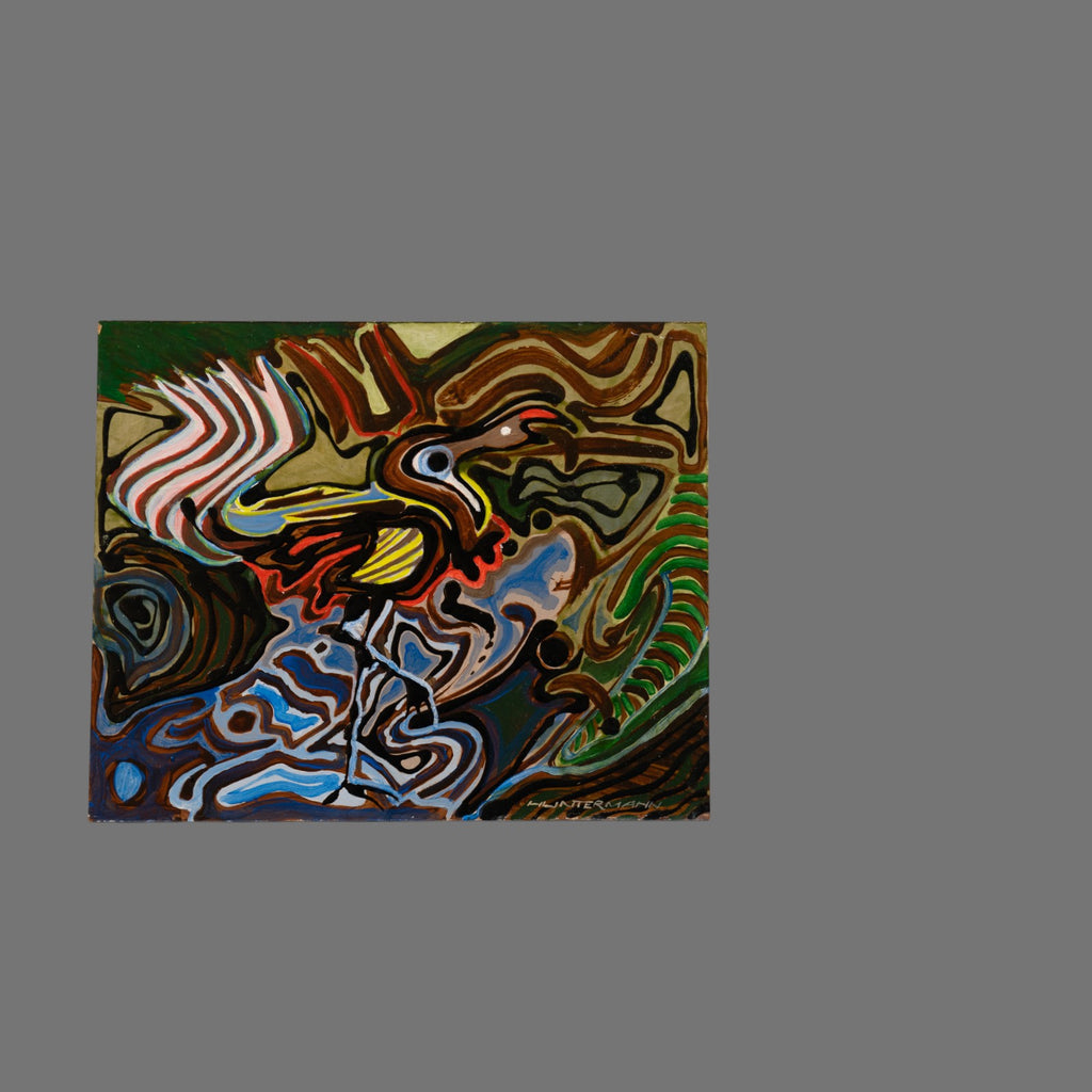 Contemporary Painting Oil/Acrylic on board, 'Dodo' signed, Spate Huntermann