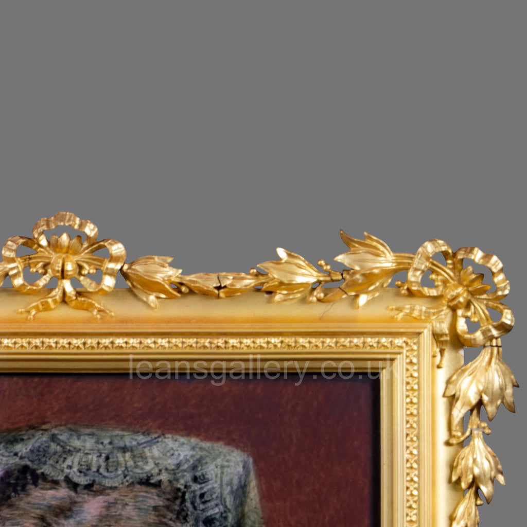 Watercolour, 19th century, Spanish Princess, Gilt framed