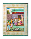 Miniature Painting, Indian, Prince with Princess and consorts