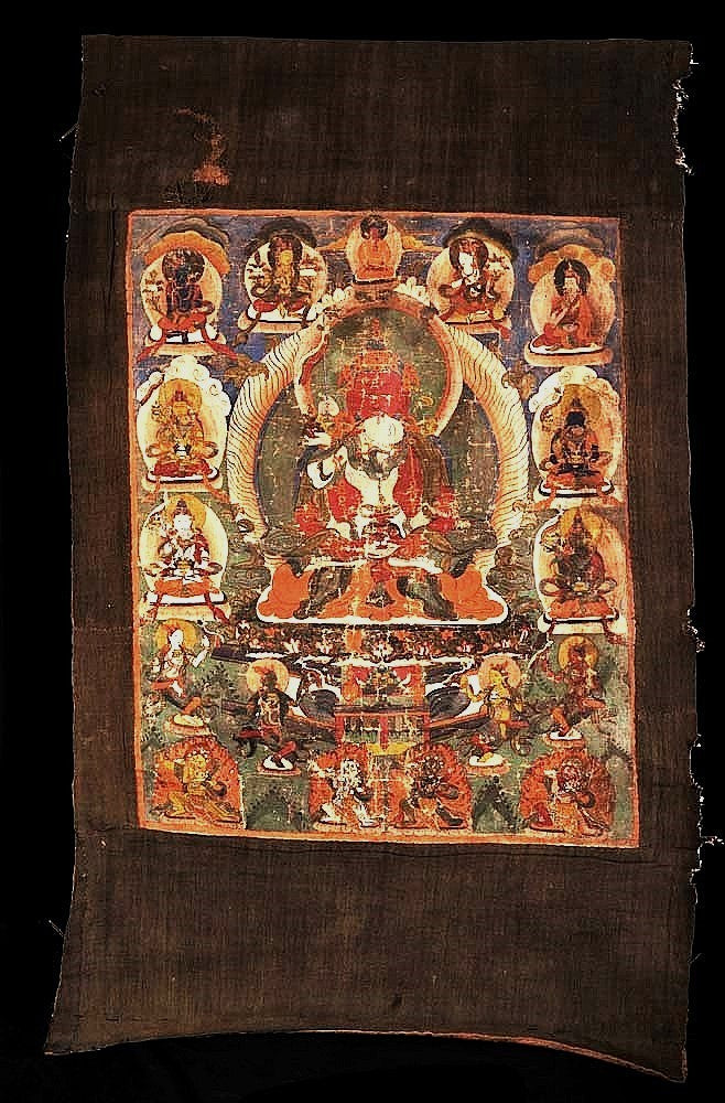 Antique, Thangka Painting, 17th century, Tibetan, Buddhist