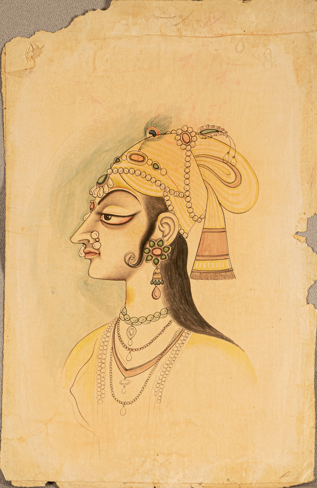 Miniature Painting  of a Princess Indian