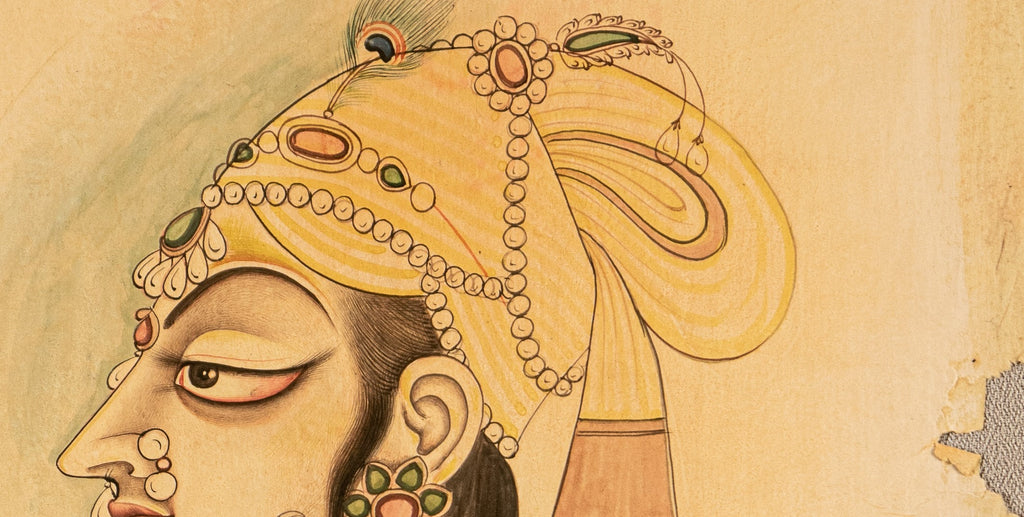 Miniature Painting  of a Princess Indian