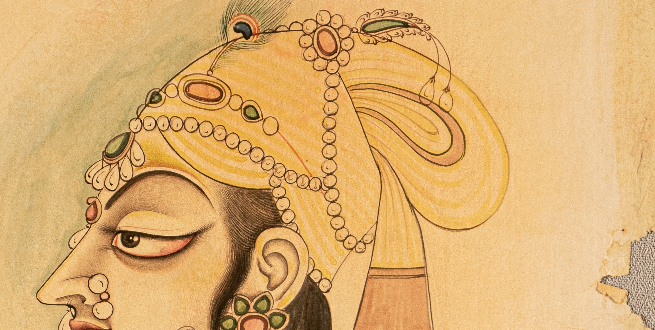 Miniature Painting  of a Princess Indian