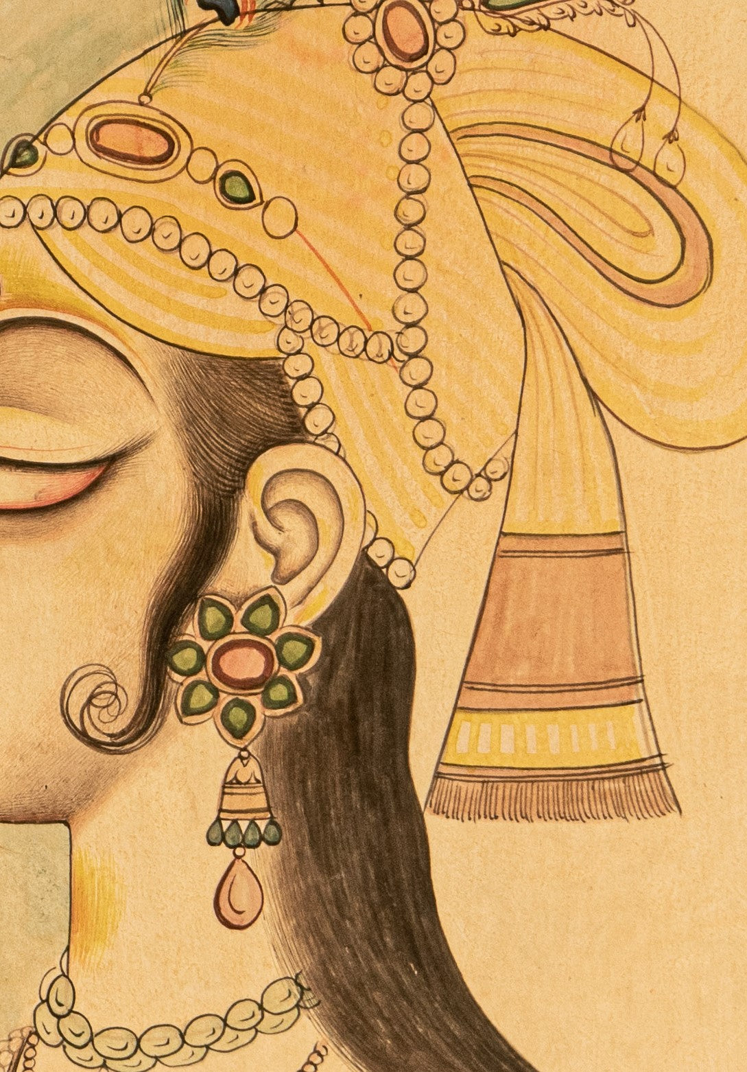 Miniature Painting  of a Princess Indian