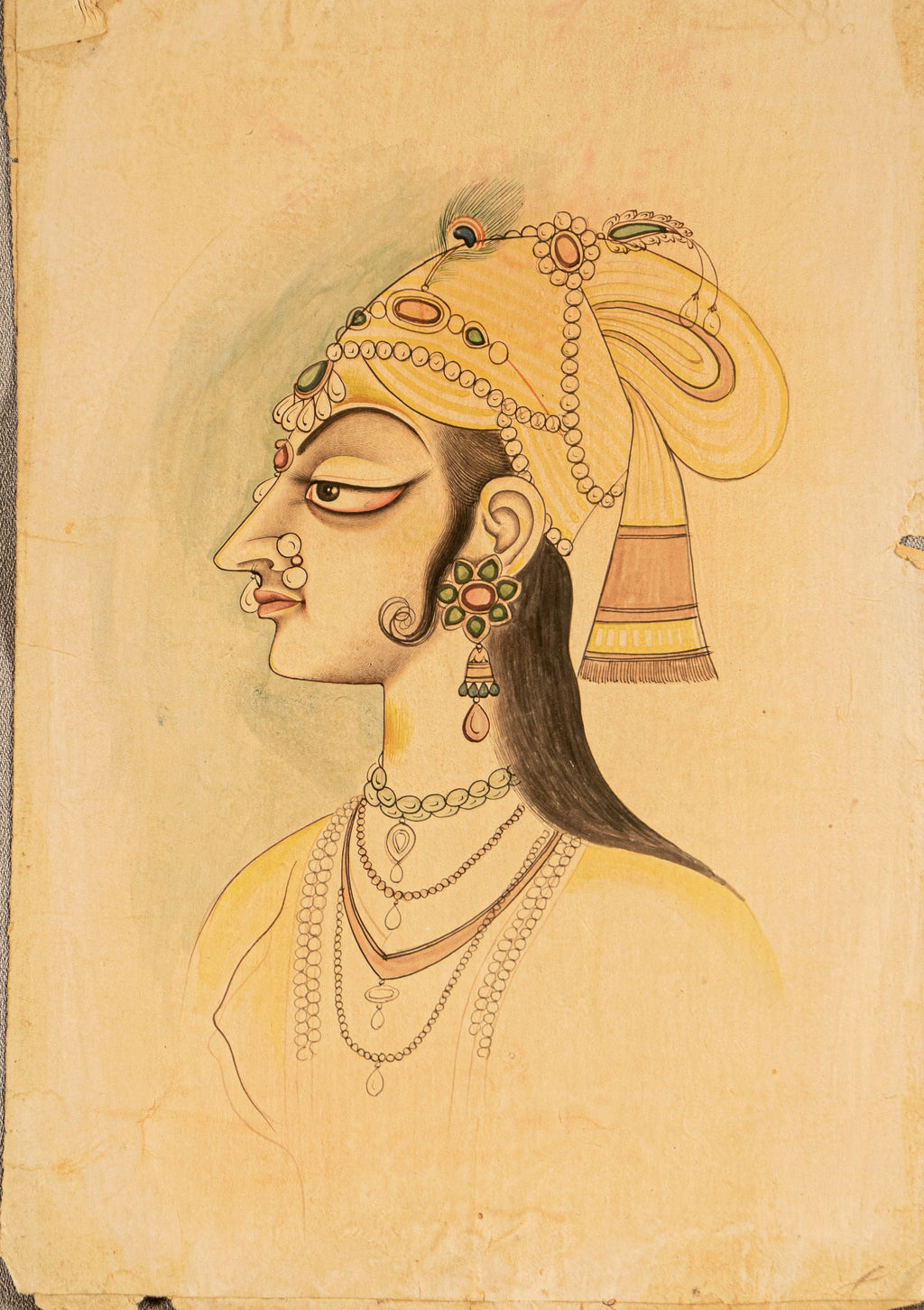 Miniature Painting  of a Princess Indian