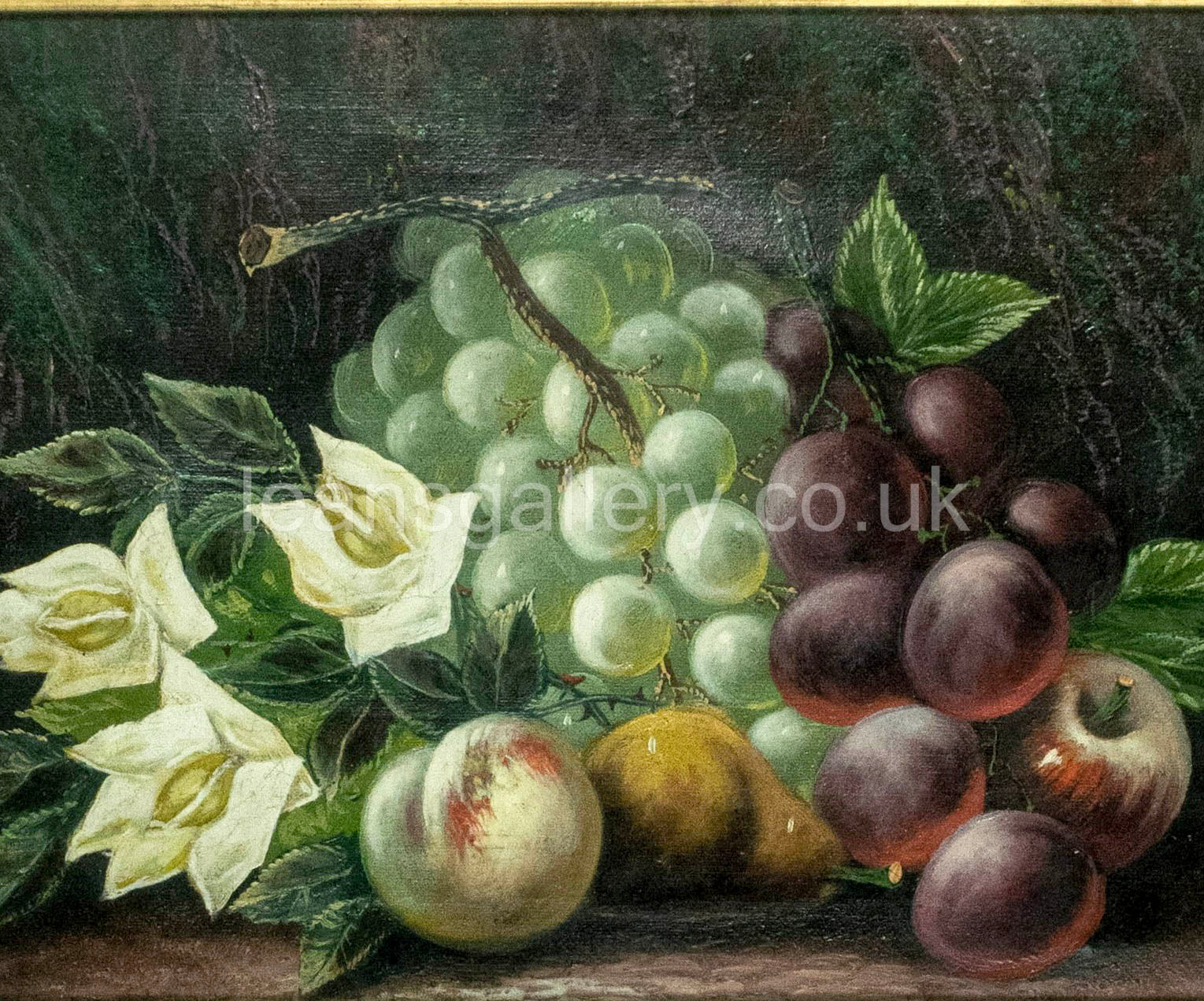 Water colour Still life 'Fruits and Flowers' Antique