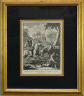Engravings, William Hogarth, Rare circa 1756, set of 6 Don Quixote etc