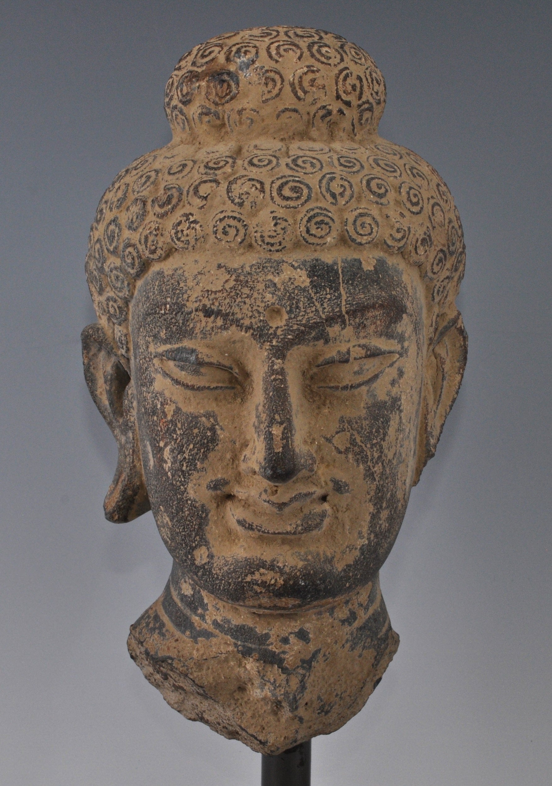 Budha, Gandhara, Antique, 1st Century, Schist Stone
