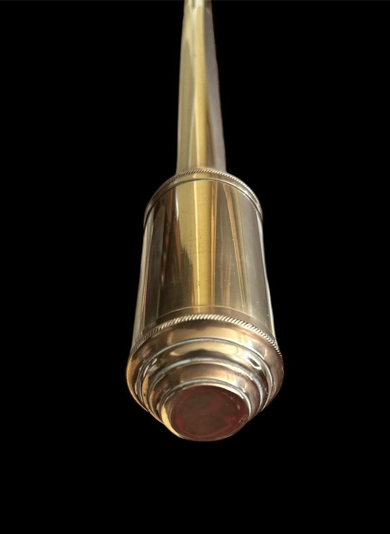 Antique, Victorian, Portuguese, Marine Barometer, Brass-Cased, R.N. Desterro, Lisbon, 97cm