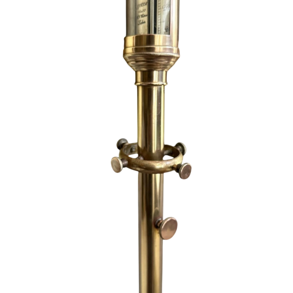Antique, Victorian, Portuguese, Marine Barometer, Brass-Cased, R.N. Desterro, Lisbon, 97cm