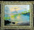 Oil Painting, Coastal Seascape, Roger de la Corbiere, 1930's Framed