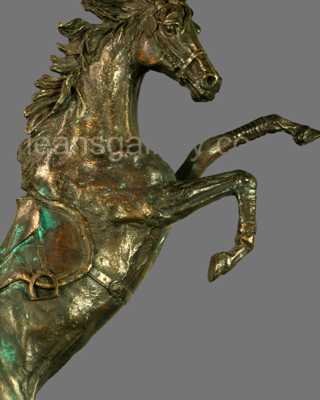 Jumping Horse, Bronze, French, Vintage