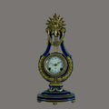 Mantle Clock, Marie Antoinette, Cobalt Blue Porcelain