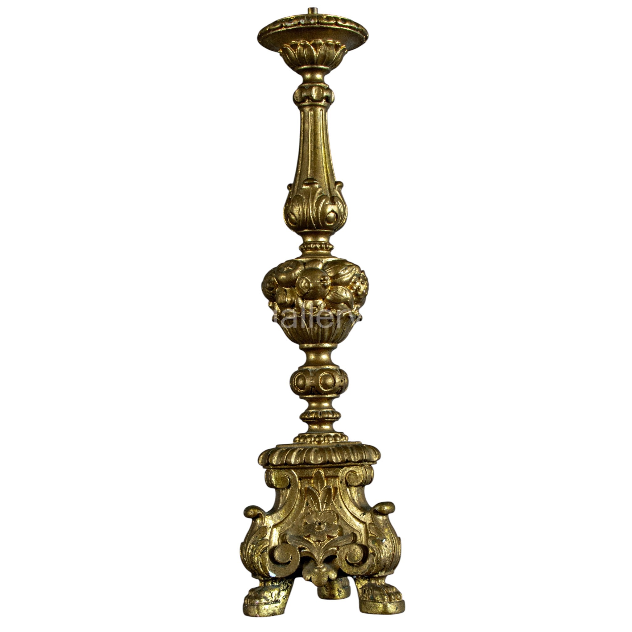 Candle stand, Antique, Gilt, Gesso, Candle stand,Belgian, 1900