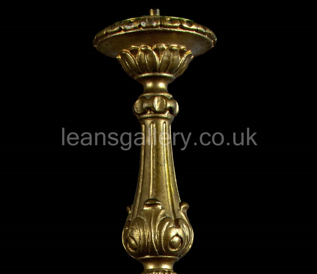 Candle stand, Antique, Gilt, Gesso, Candle stand,Belgian, 1900