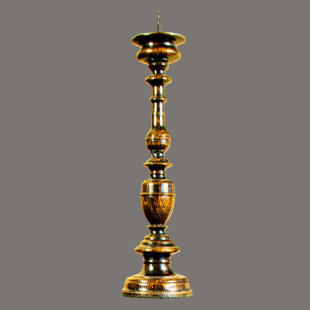 Candle stand, Oak, Vintage, Wood