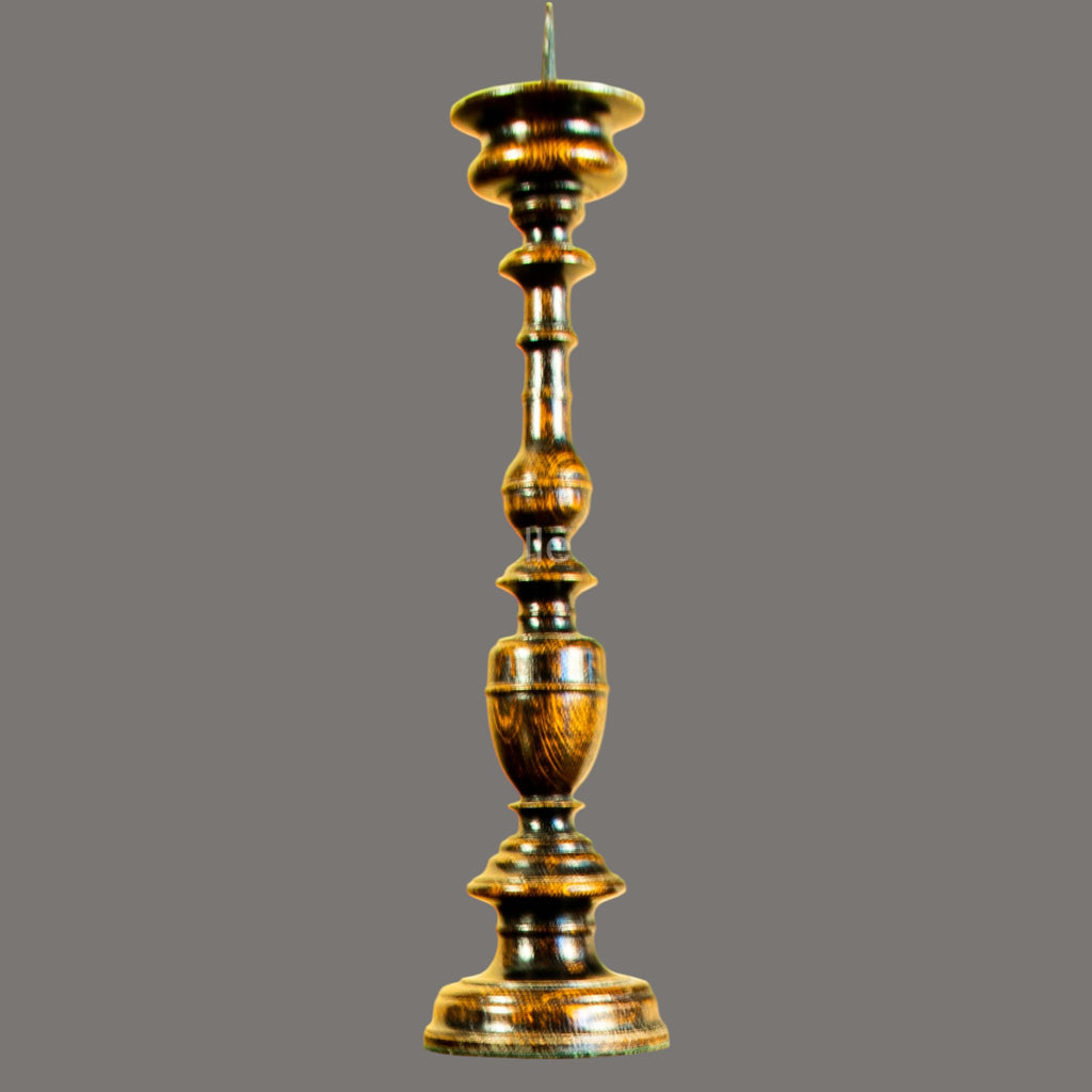 Candle stand, Oak, Vintage, Wood