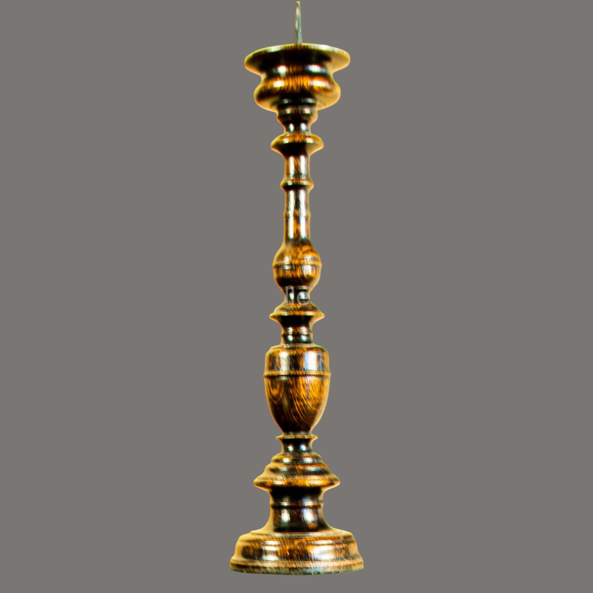 Candle stand, Oak, Vintage, Wood