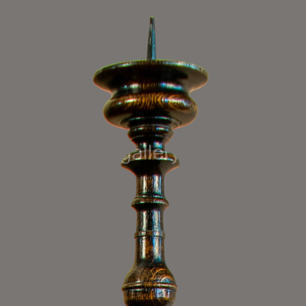 Candle stand, Oak, Vintage, Wood