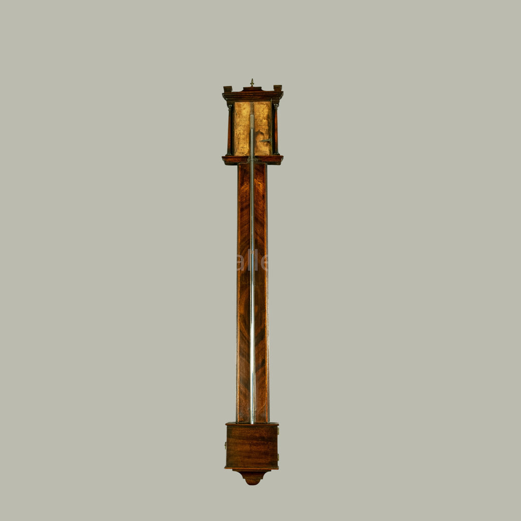Barometer, Georgian, England, circa 1850, with  Walnut case