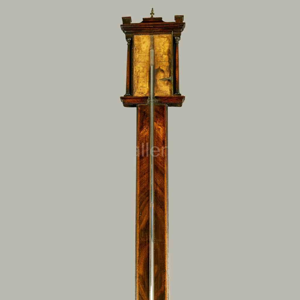 Barometer, Georgian, England, circa 1850, with  Walnut case