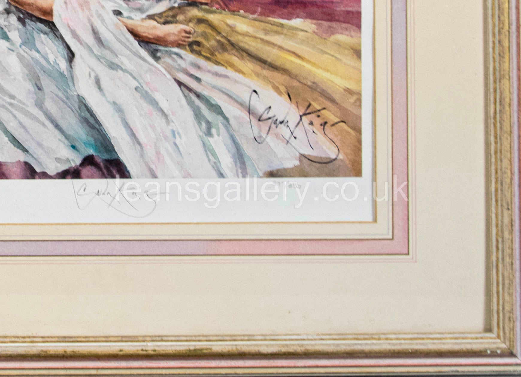 Nude picture study glazed and framed