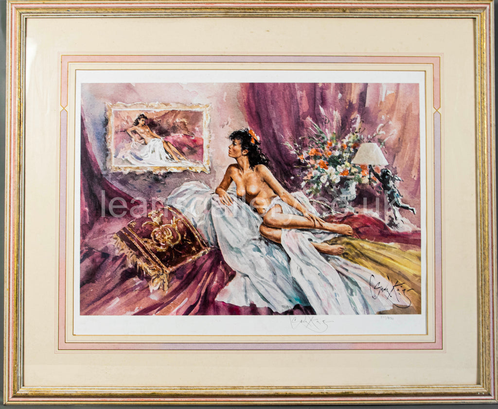 Nude picture study glazed and framed