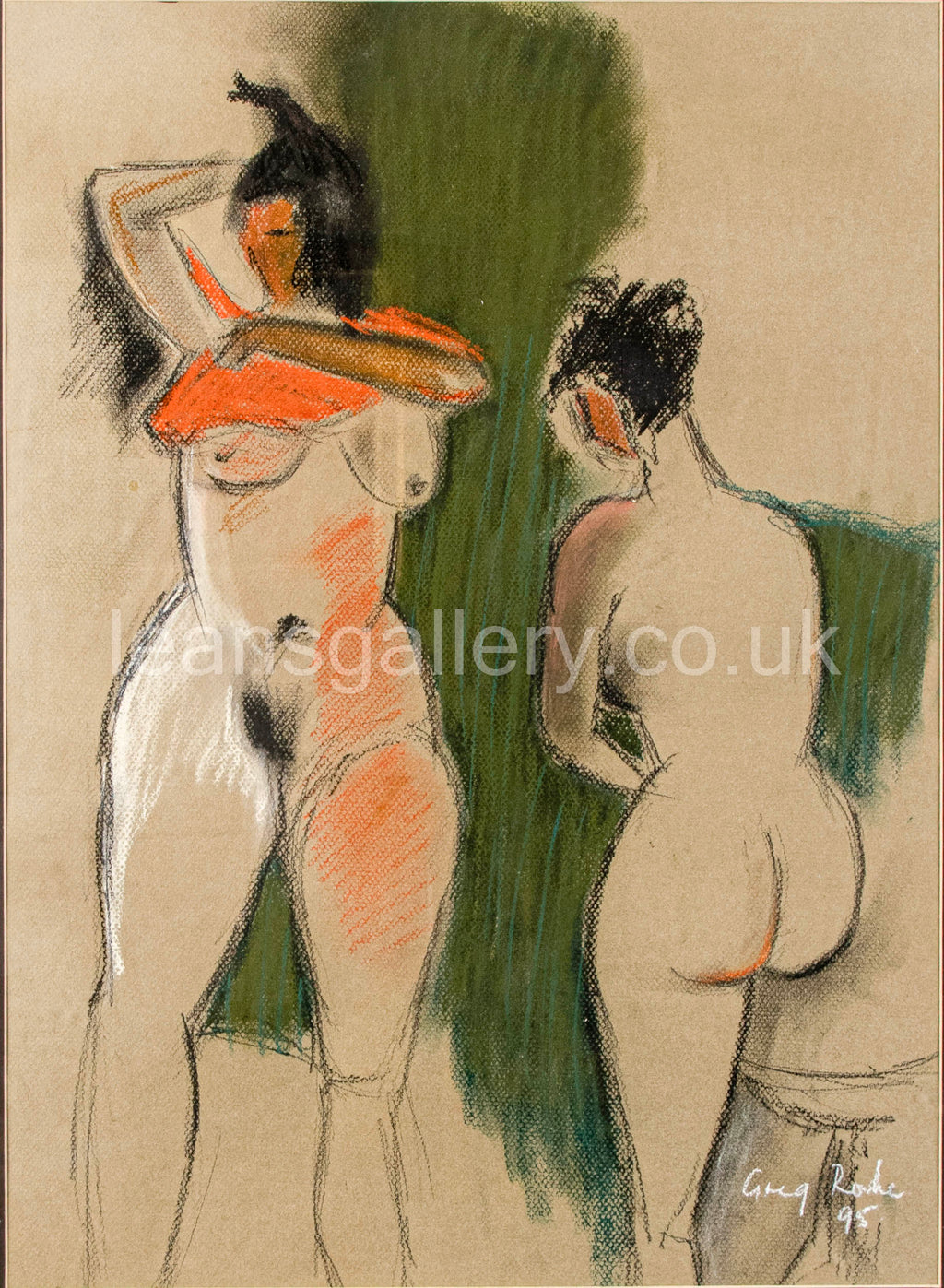 Nude Pastel study by Greg Roche