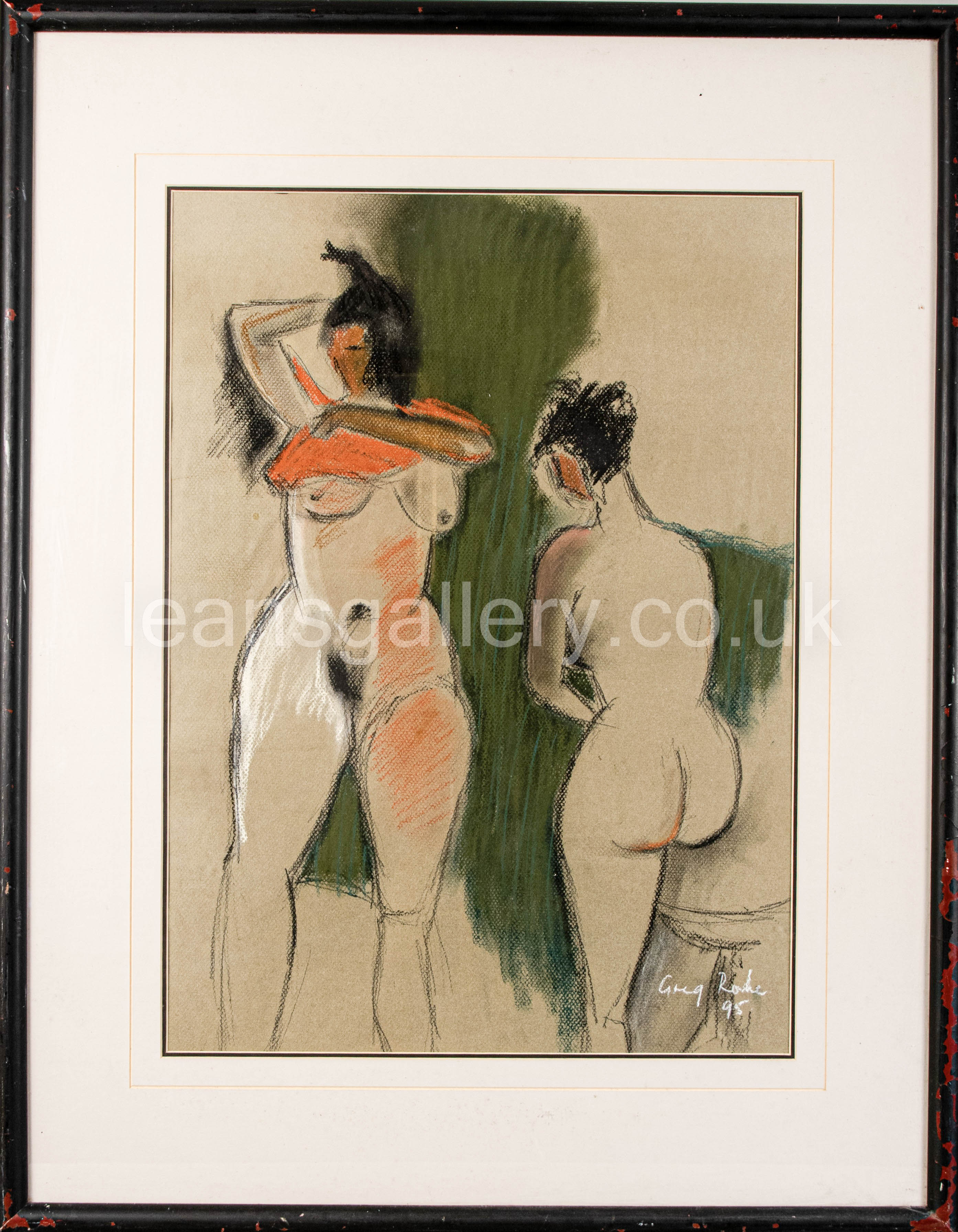Nude Pastel study by Greg Roche