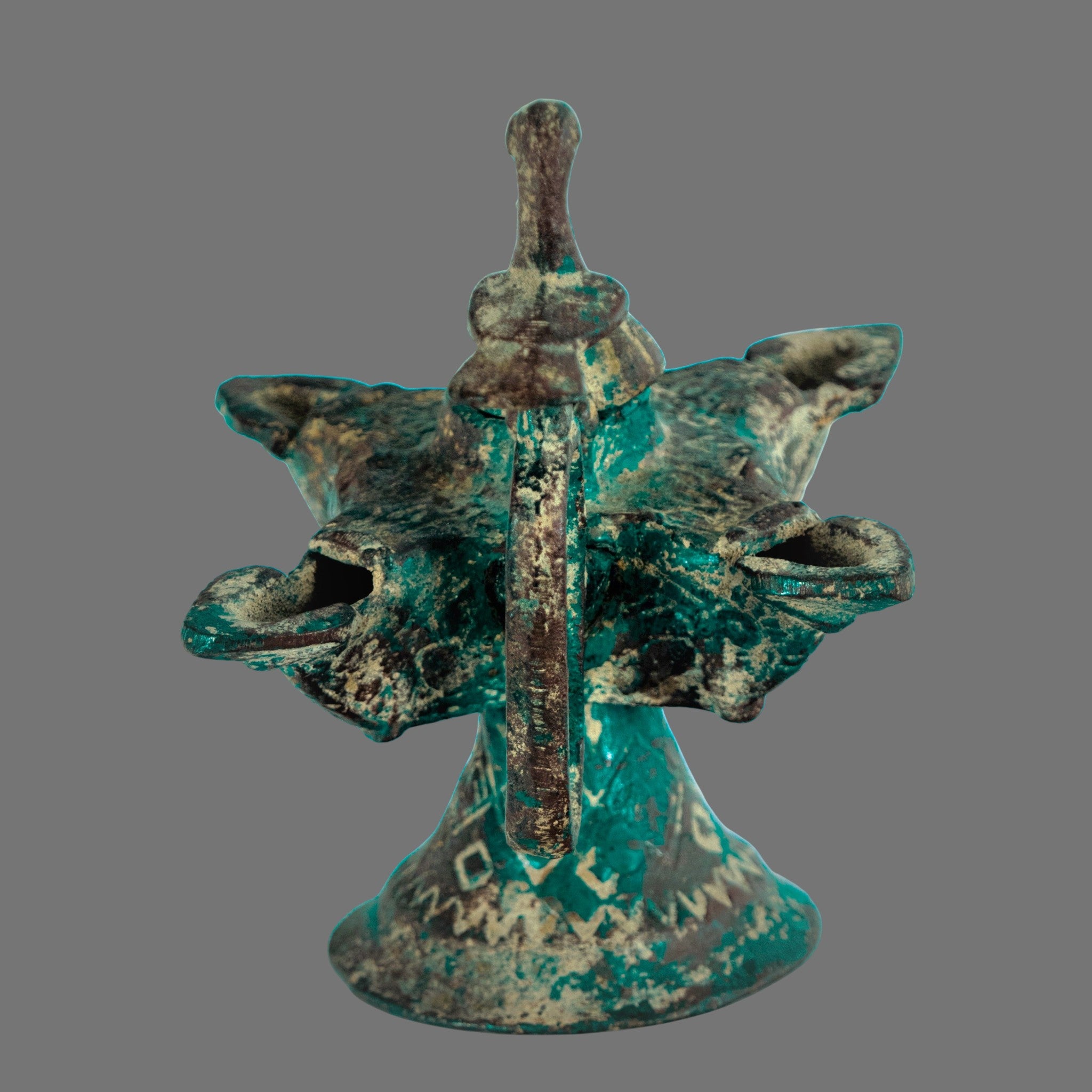 Islamic Lamp, Persian, Bronze, 14th C