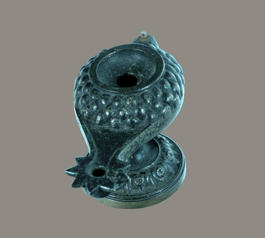 Beautiful Antique 18th Century Greek Oil Lamp, Cast Copper Alloy, Bird Shape
