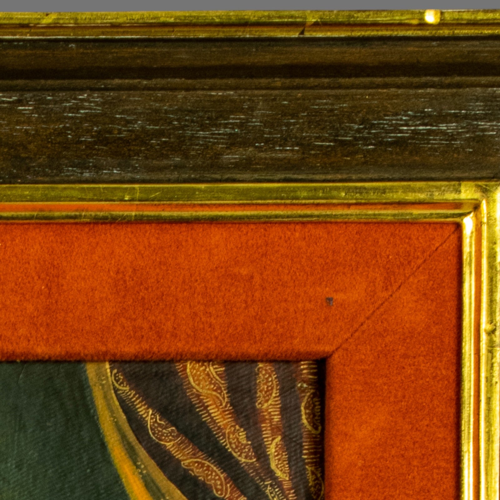 Antique Cuzco Oil painting, Infant Jesus, 19th Century late, Framed