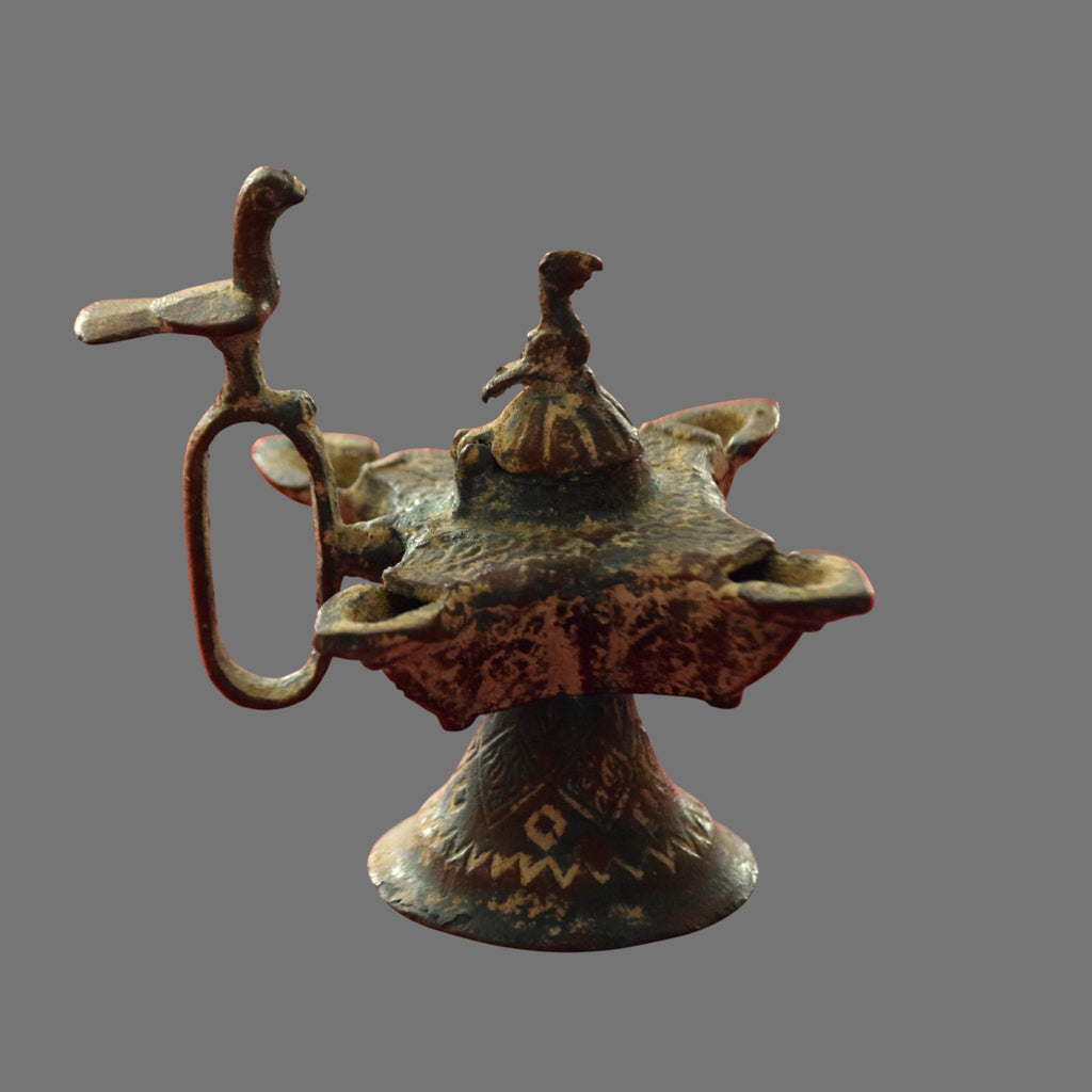 Islamic Lamp, Persian, Bronze, 14th C