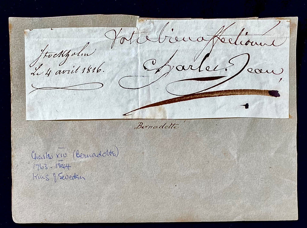MANUSCRIPT, RARE 18TH CENTURY ROYAL, CHARLES, Prince of LORRAINE AUTOGRAPH LETTER, WITH SWEDISH ROYAL PROVENANCE