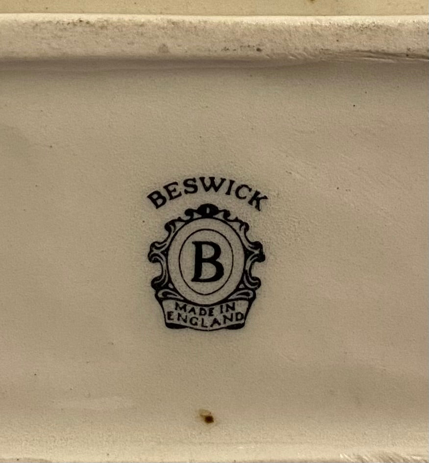 Vintage Beswick, Hand-painted, Porcelain, wall plaque, Regent Street 1852