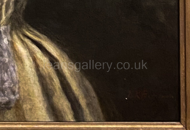 Oil Painting,  Radiant Victorian Lady, Gilt Framed, early 20th century