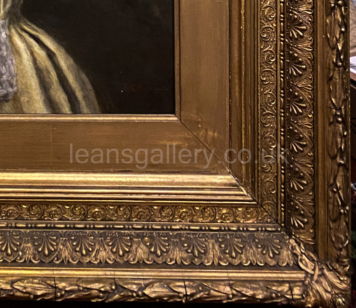 Oil Painting,  Radiant Victorian Lady, Gilt Framed, early 20th century