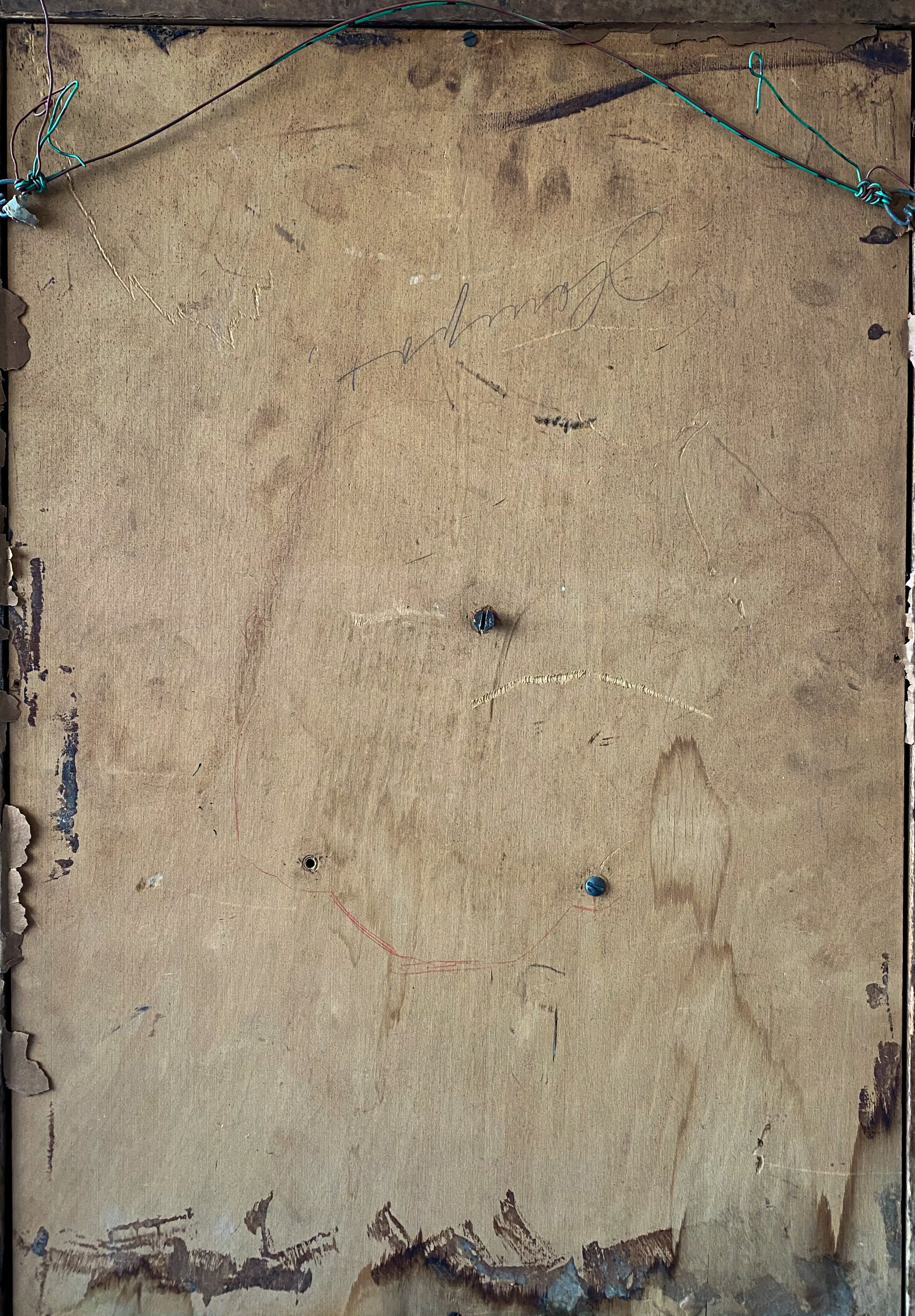 Indonesian, Vintage, Mask, Hardwood