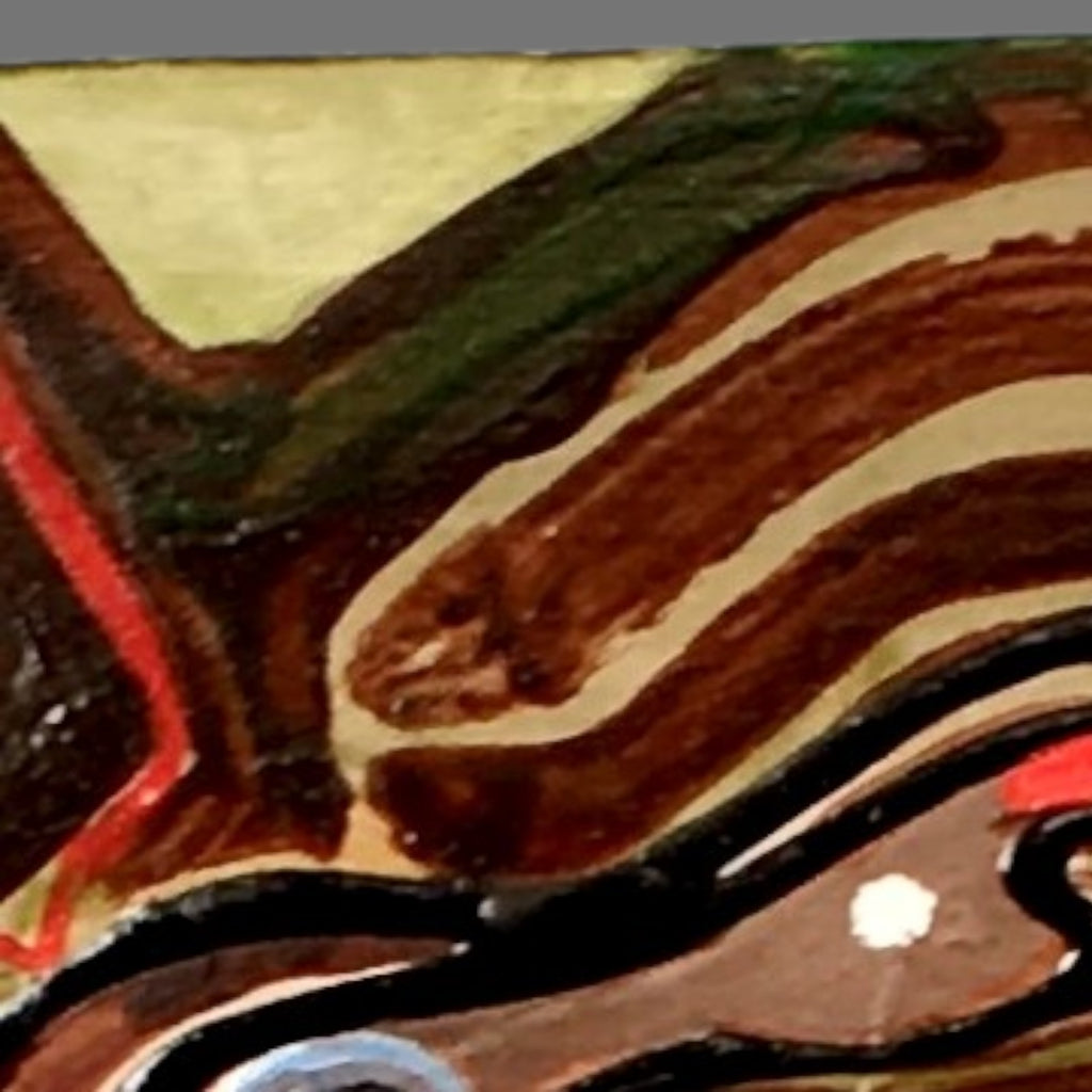 Contemporary Painting Oil/Acrylic on board, 'Dodo' signed, Spate Huntermann