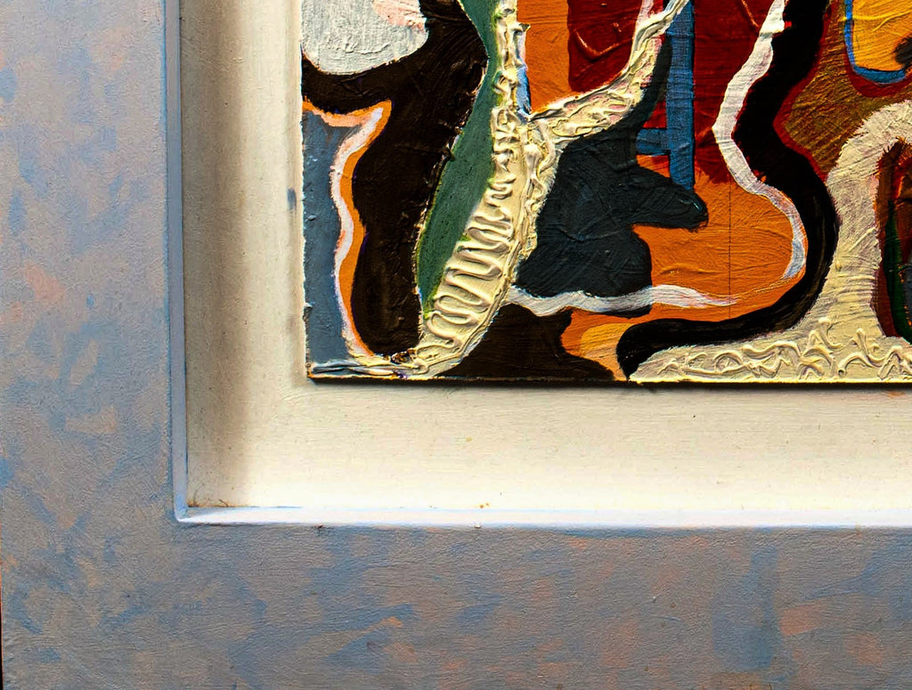 Mother & Child. Acrylic on board, Spate Hunterman (Robert Hunt) 1934