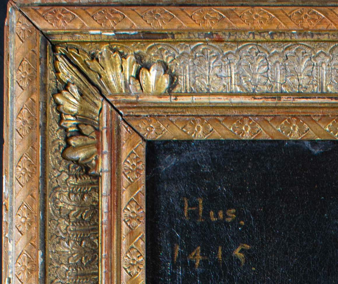 Oil Painting, Jan Hus, RARE 18th-Century,  Courageous Reformer of Christian Religion