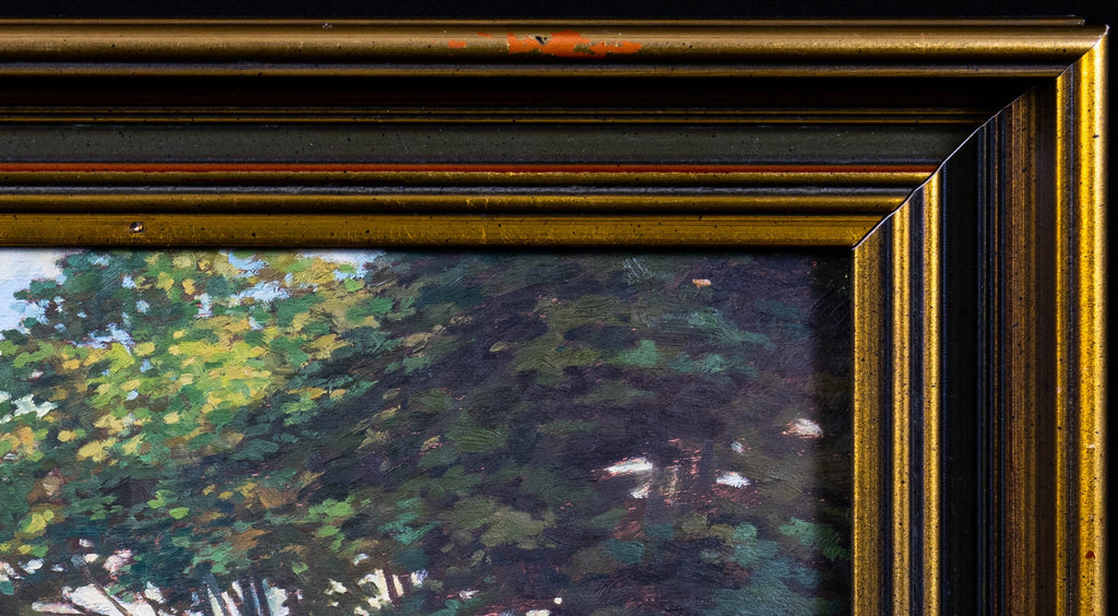 Oil painting, Ponies in the Shade, signed Macklark, Antique