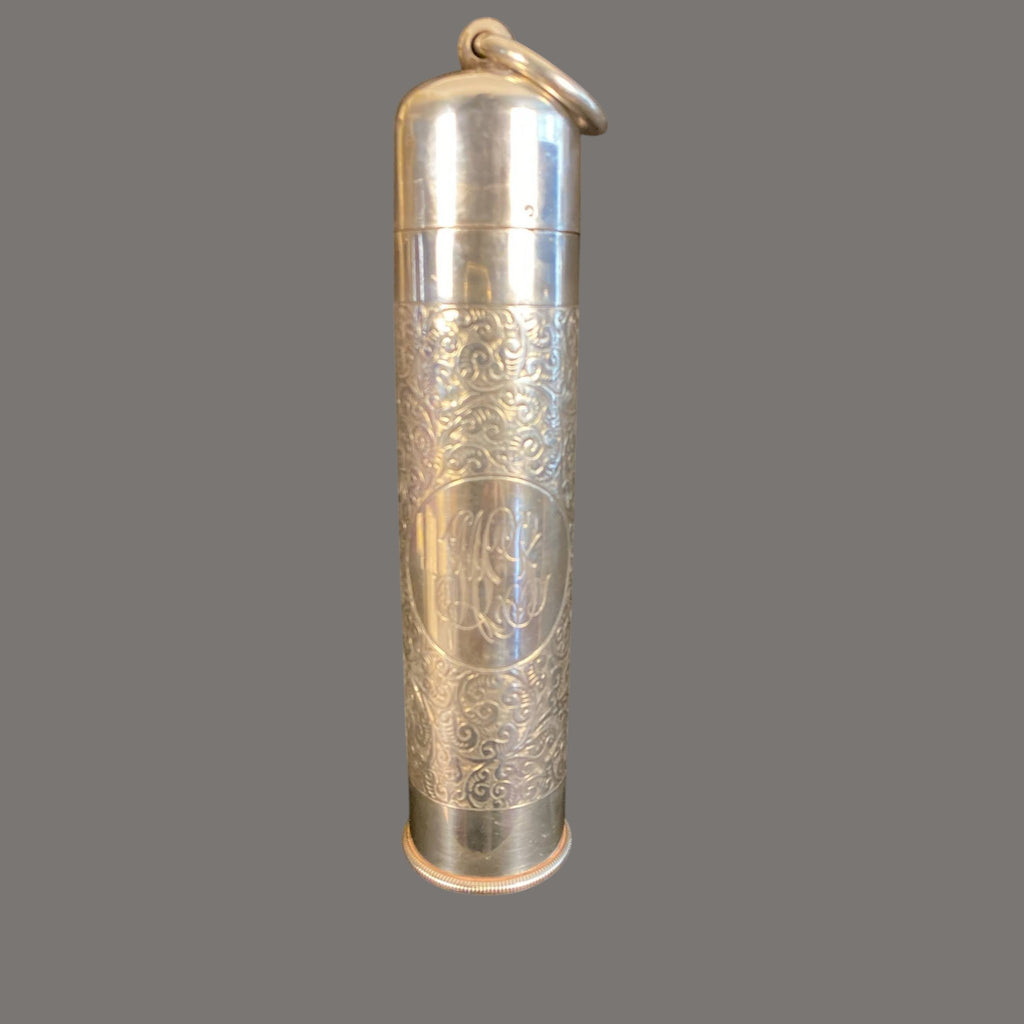 Thermometer, Antique, Silver, Rare, Pocket size