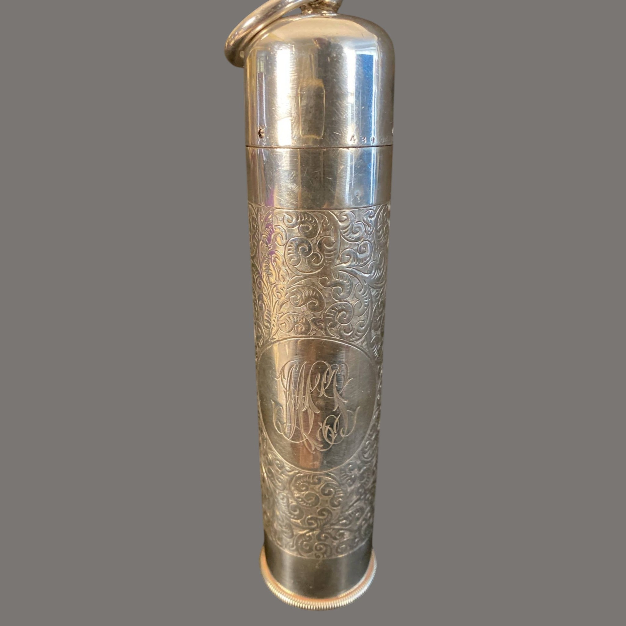 Thermometer, Antique, Silver, Rare, Pocket size
