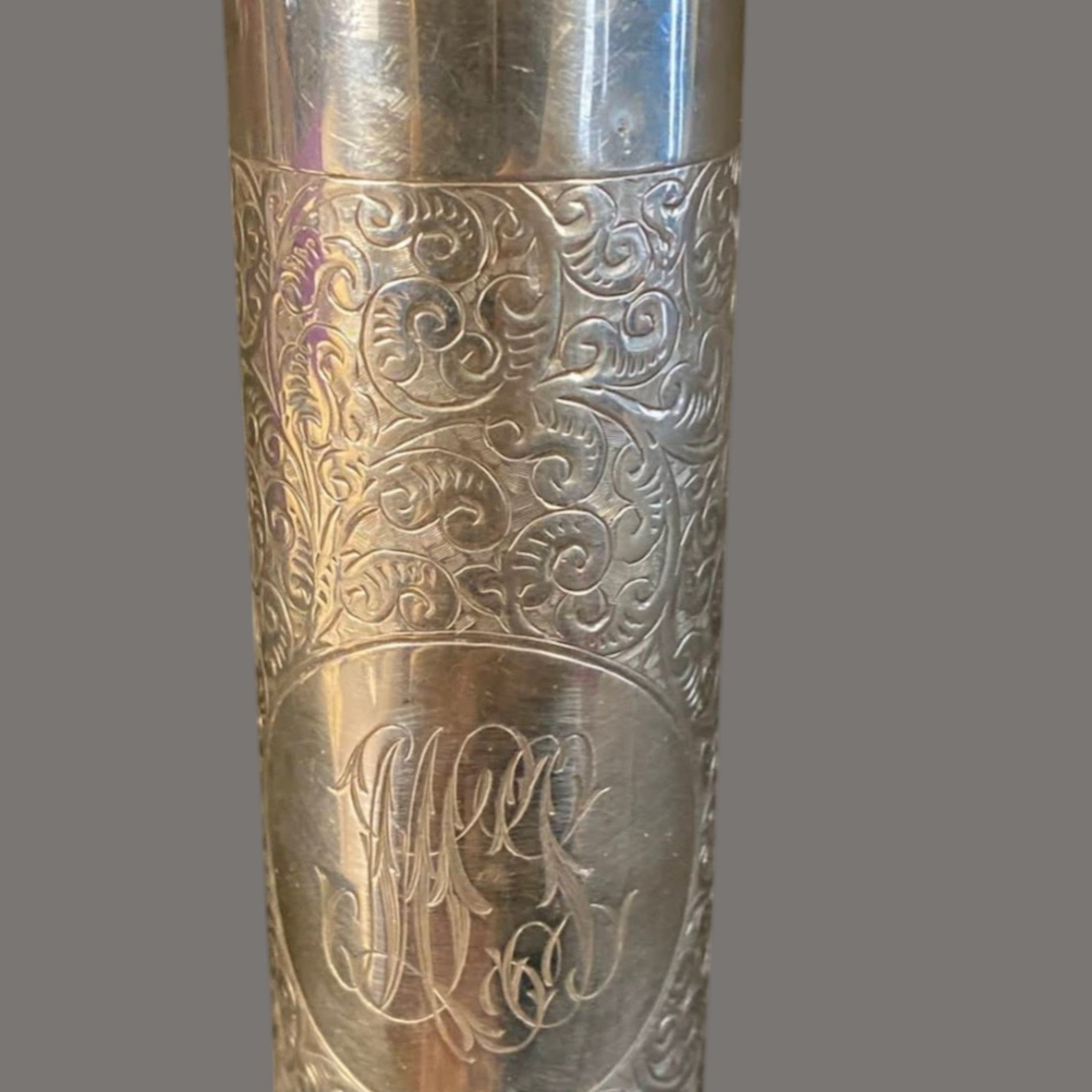 Thermometer, Antique, Silver, Rare, Pocket size