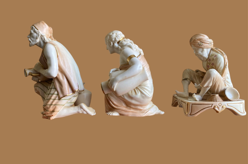 Antique Royal Worcester Set of 3 Figures