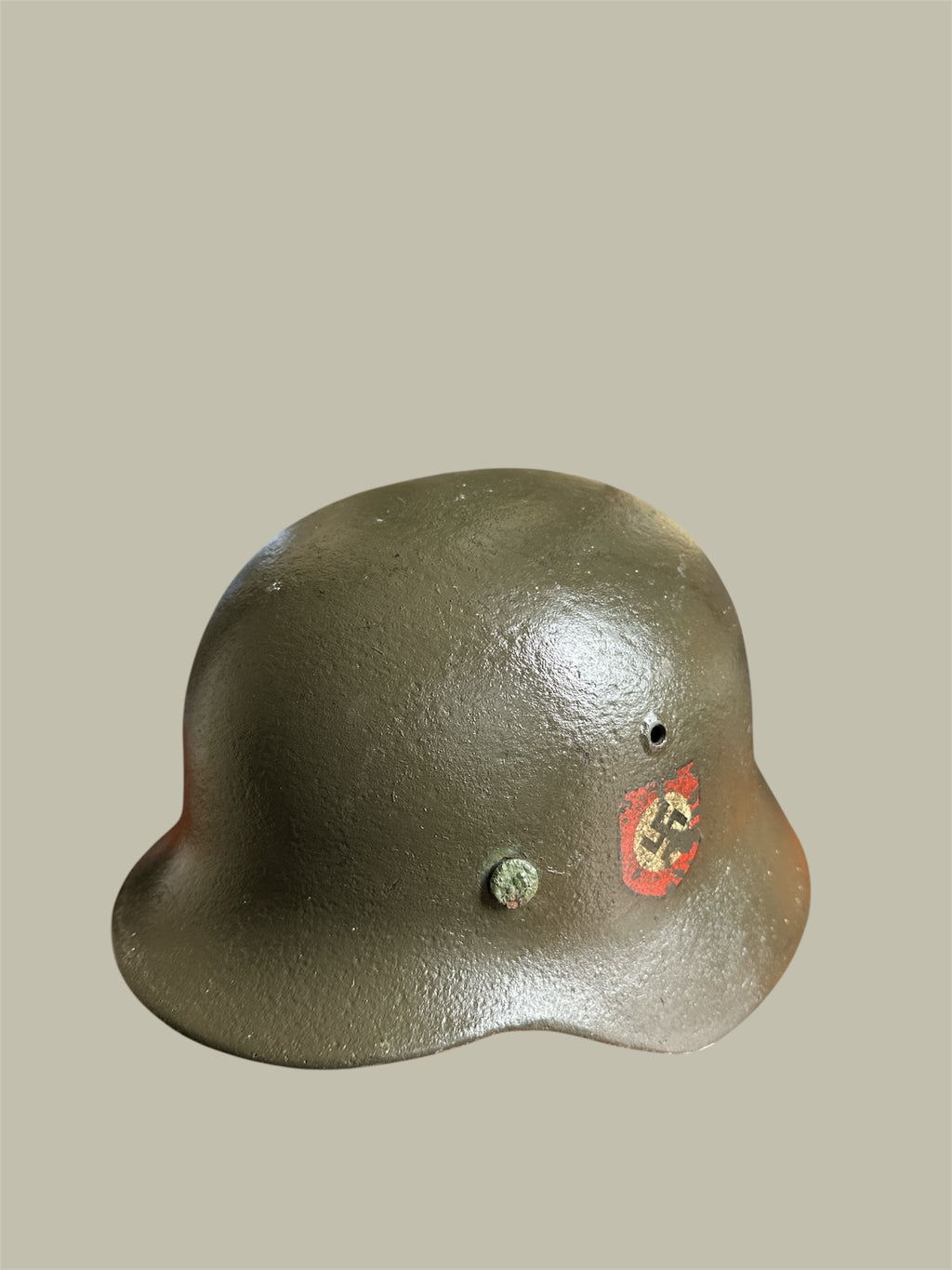 WWII German, M40 Helmet, ET62,Rare Waffen SS Double Decal, 1940 Dated Liner, Collector Grade