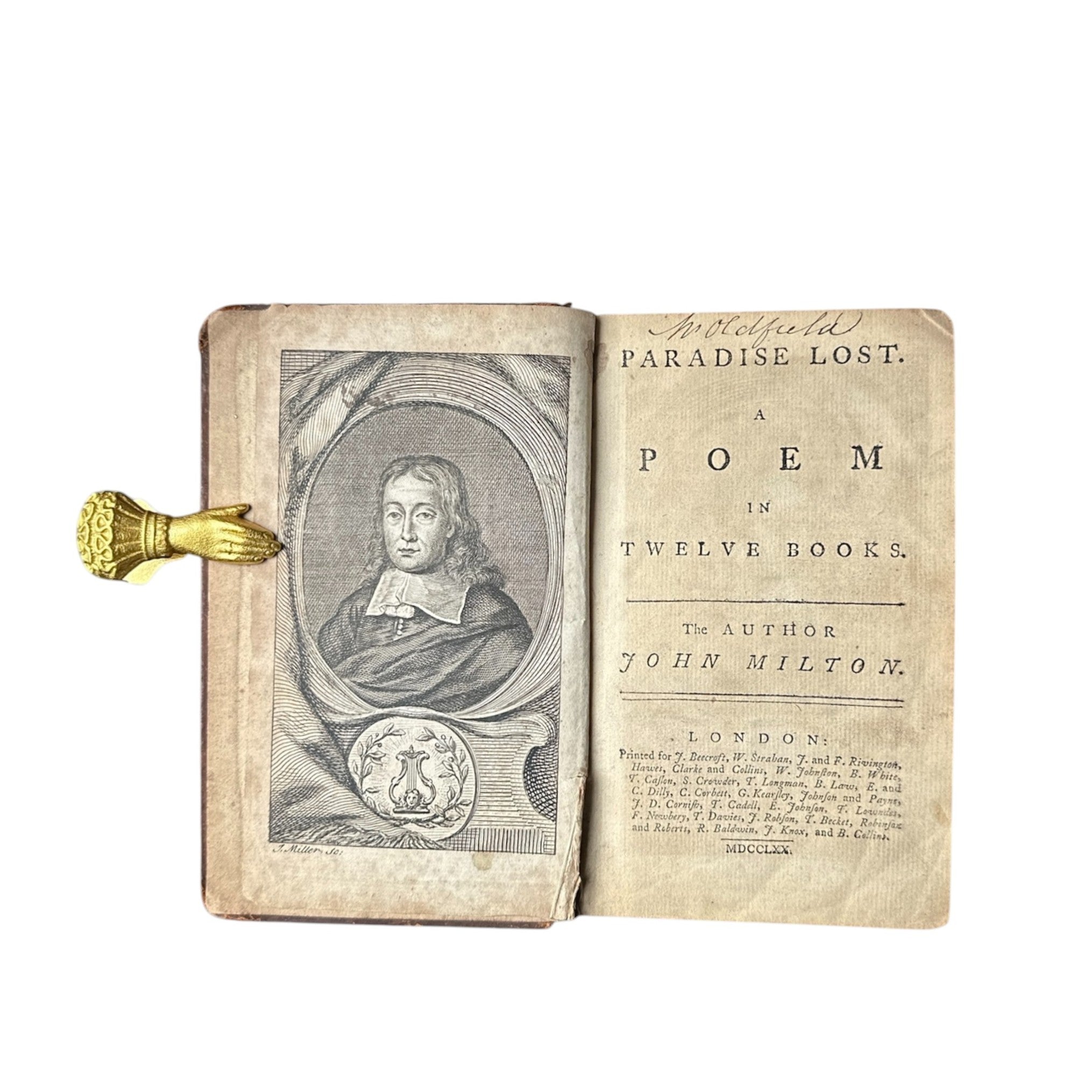 JohnMilton, "PARADISE LOST" Illustrated by E HAYMAN, Rare 1770 Edition