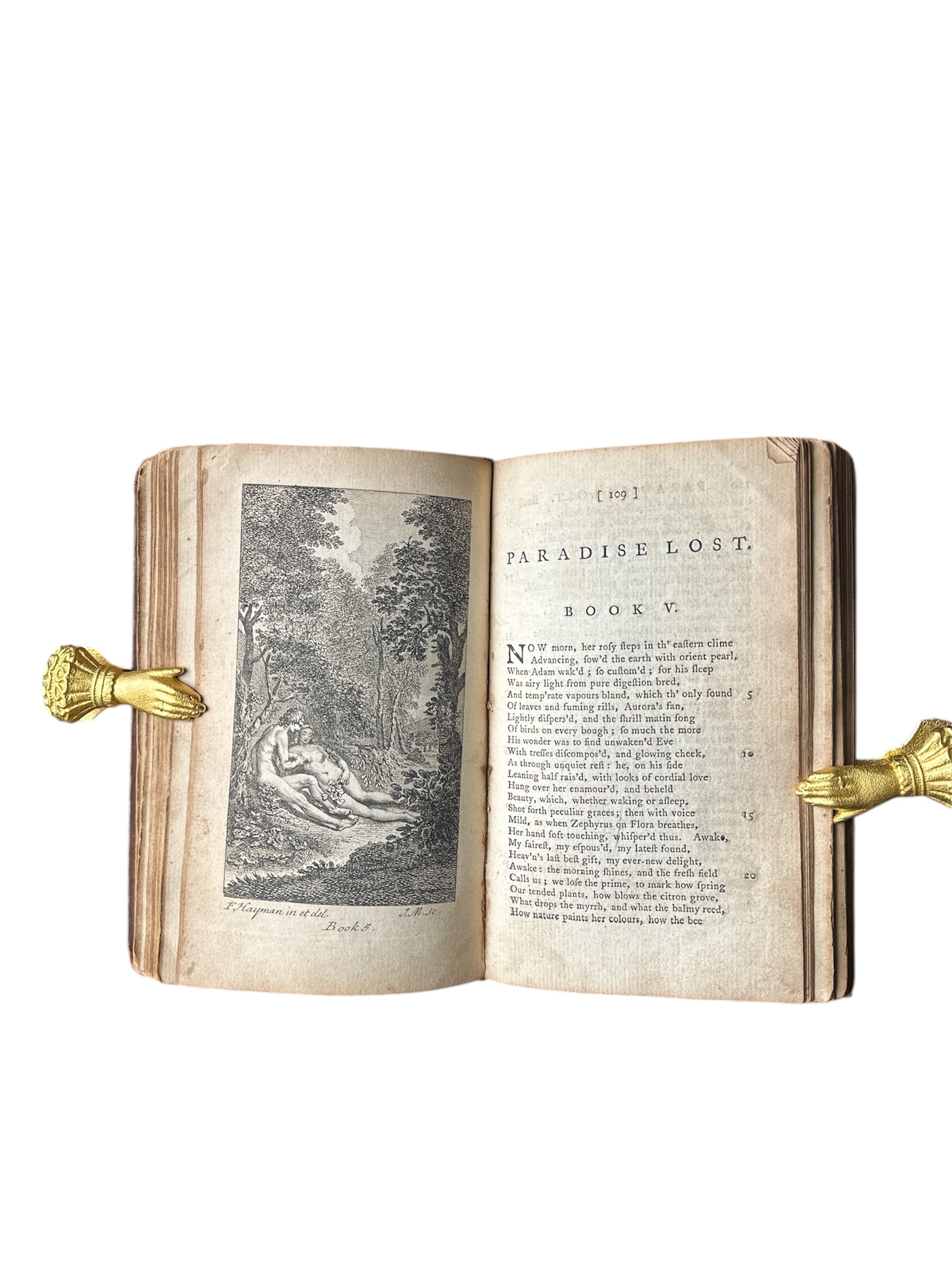 Rare 1770 Edition of JohnMilton's "PARADISE LOST" Illustrated by E HAYMAN